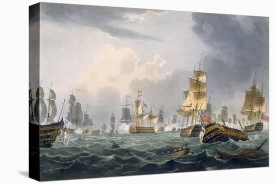 Lord Howe's Victory, 1st June 1794, Engraved by Thomas Sutherland-Thomas Whitcombe-Premier Image Canvas