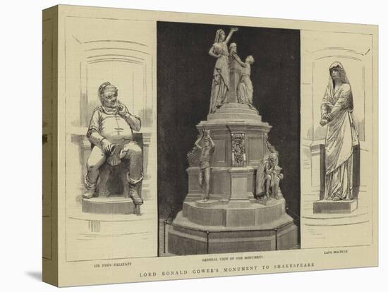 Lord Ronald Gower's Monument to Shakespeare-null-Premier Image Canvas