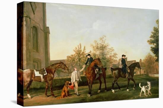 Lord Torrington's Hunt Servants Setting Out from Southill, Bedfordshire, c.1765-8-George Stubbs-Premier Image Canvas