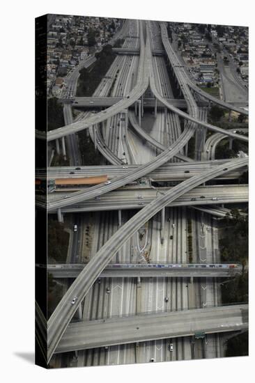 Los Angeles, Aerial of Judge Harry Pregerson Interchange and Highway-David Wall-Premier Image Canvas