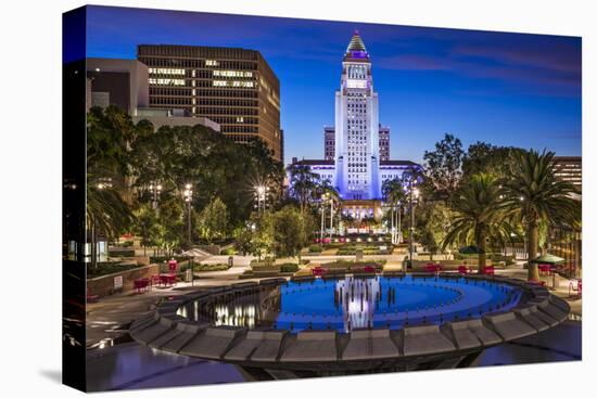 Los Angeles, California at City Hall.-SeanPavonePhoto-Premier Image Canvas