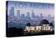 Los Angeles, California - Griffith Observatory and Skyline-Lantern Press-Stretched Canvas