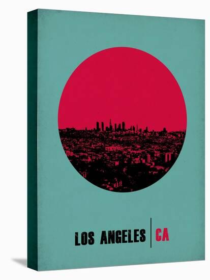 Los Angeles Circle Poster 1-NaxArt-Stretched Canvas