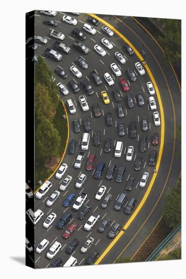 Los Angeles, Hollywood, Traffic Queueing to Get into Universal Studios-David Wall-Premier Image Canvas