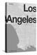 Los Angeles Minimal Map-Florent Bodart-Premier Image Canvas