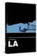 Los Angeles Poster-NaxArt-Stretched Canvas