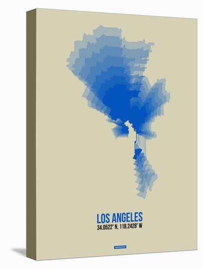Los Angeles Radiant Map 2-NaxArt-Stretched Canvas
