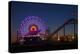 Los Angeles, Santa Monica, Ferris Wheel and Roller Coaster-David Wall-Premier Image Canvas