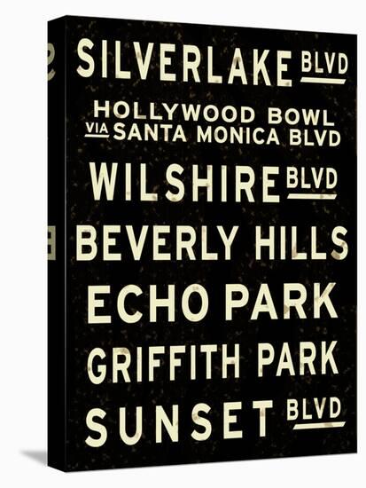 Los Angeles Sign-null-Stretched Canvas