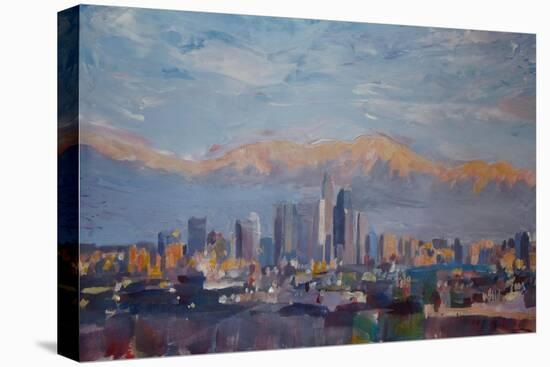 Los Angeles with Sierra Nevada-Markus Bleichner-Stretched Canvas