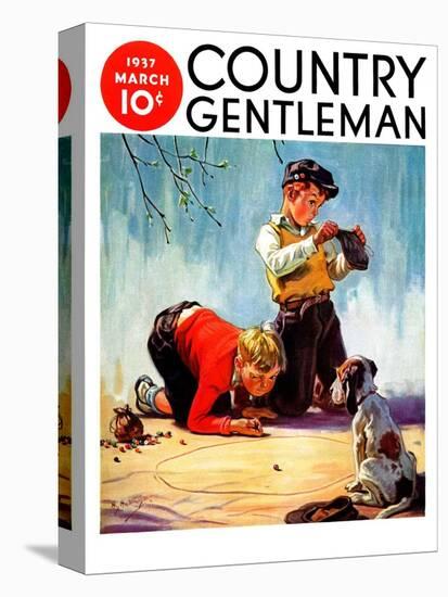 "Lost All His Marbles," Country Gentleman Cover, March 1, 1937-Henry Hintermeister-Premier Image Canvas