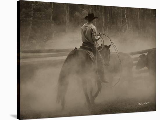 Lost Canyon Cowboy #2-Barry Hart-Stretched Canvas