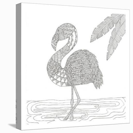 Lost Flamingo-Pam Varacek-Stretched Canvas