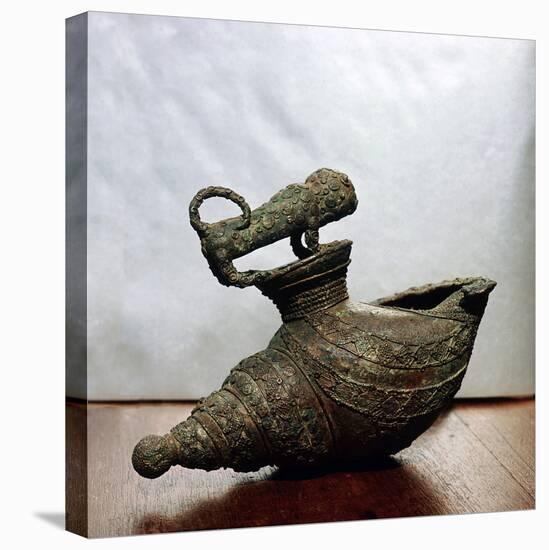 Lost wax cast bronze vessel, Igbo Ukwu, eastern Nigeria, 9th century-Werner Forman-Stretched Canvas