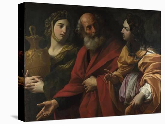 Lot and His Daughters Leaving Sodom, C. 1615-Guido Reni-Premier Image Canvas