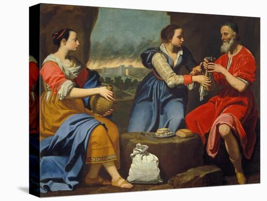 Lot and His Daughters-Lorenzo Lippi-Premier Image Canvas