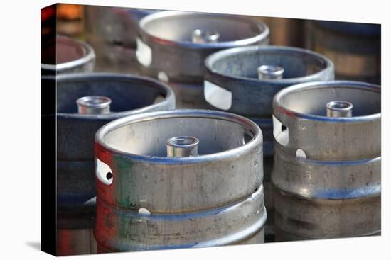 Lots of Metal Barrels at A Beer Factory-Voy-Premier Image Canvas