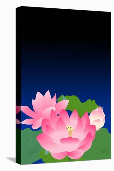 Lotus at Dark Night-Ikuko Kowada-Premier Image Canvas