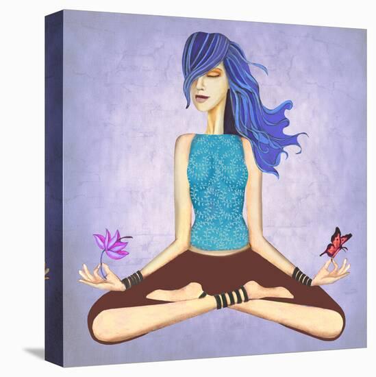 Lotus-Jami Goddess-Stretched Canvas