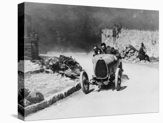 Louis Chiron Driving a Bugatti at the Castellane Hill Climb, Provence, France, 1925-null-Premier Image Canvas