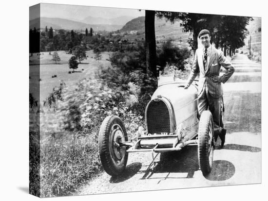 Louis Chiron with His Bugatti Type 51, Near Molsheim, Alsace, France, 1931-null-Premier Image Canvas