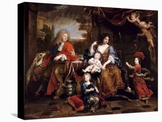 Louis of France, Grand Dauphin (1661-171), with His Family-Pierre Mignard-Premier Image Canvas