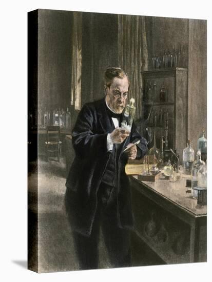 Louis Pasteur in His Laboratory-null-Premier Image Canvas