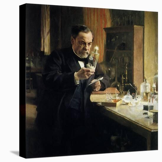 Louis Pasteur in Lab, 1884-Albert Edelfelt-Premier Image Canvas