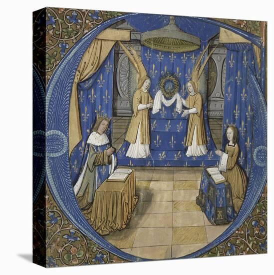 Louis XII et Anne de Bretagne en prière-null-Premier Image Canvas