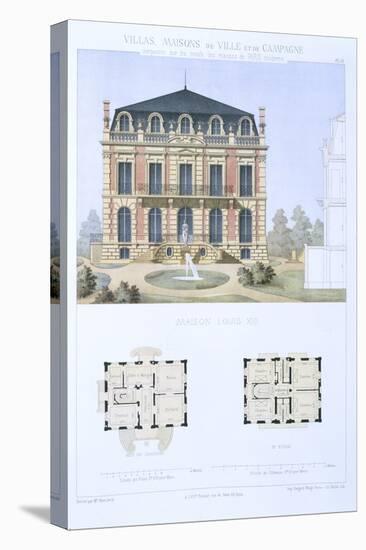 Louis Xiii House, from 'Town and Country Houses Based on the Modern Houses of Paris', C.1864-Olive-Premier Image Canvas