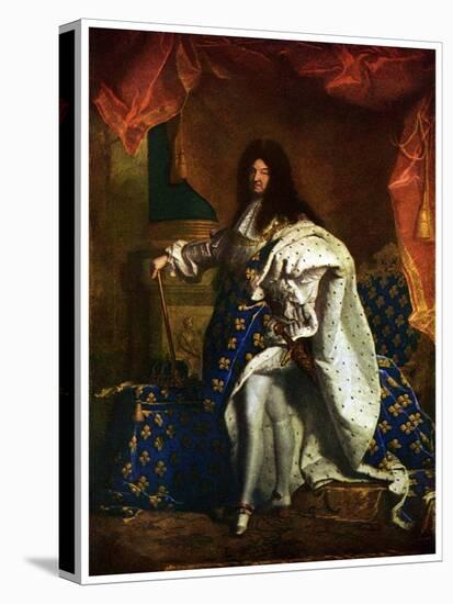 Louis XIV, King of France, 1701-Hyacinthe Rigaud-Premier Image Canvas