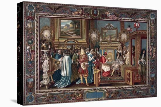 Louis XIV's Audience to the Papal Ambassador Sigismondo Chigi, 29 July 1664-Charles Le Brun-Premier Image Canvas