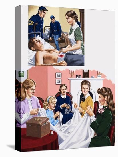 Louisa M. Alcott Becomea a Nurse During the American Civil War-John Keay-Premier Image Canvas