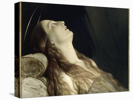 Louise Vernet, the Wife of the Artist on His Deathbed-Paul Delaroche-Premier Image Canvas