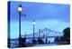 Louisiana, New Orleans, Algiers, Jazz Walk of Fame, Crescent City Connection Bridges-John Coletti-Premier Image Canvas