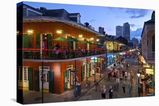 Louisiana, New Orleans, French Quarter, Bourbon Street-John Coletti-Premier Image Canvas
