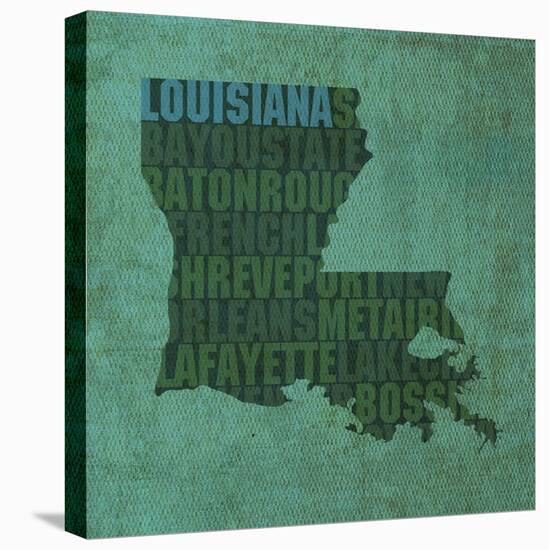 Louisiana State Words-David Bowman-Premier Image Canvas