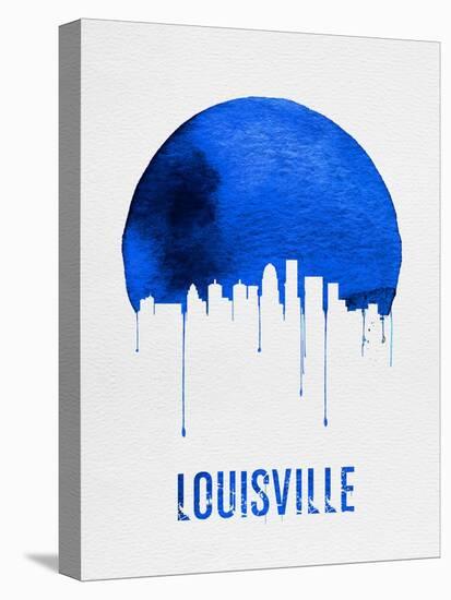 Louisville Skyline Blue-null-Stretched Canvas