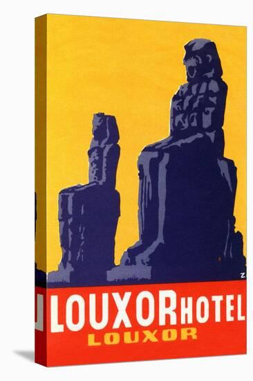 Louxor Hotel Luggage Label-Z-Stretched Canvas