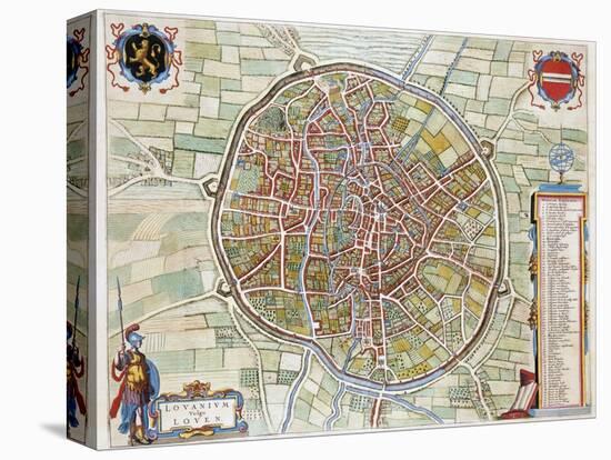 Lovanium, Map of Louvain-Jan Blaeu-Premier Image Canvas