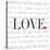 Love and Life I-SD Graphics Studio-Stretched Canvas