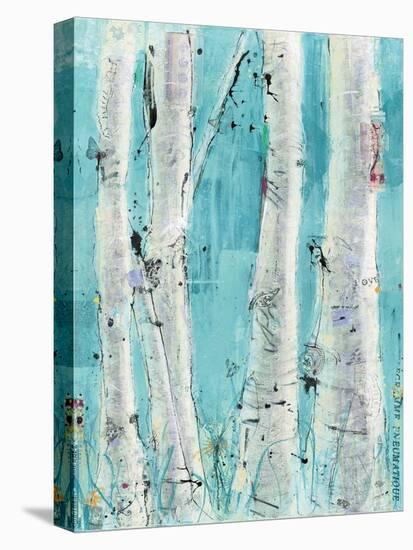 Love Aqua-Kellie Day-Stretched Canvas