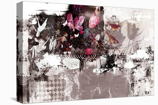 Love Birds Iii, 2014 (Collage on Canvas)-Teis Albers-Premier Image Canvas