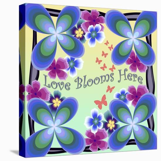 Love Blooms Here-Fractalicious-Premier Image Canvas