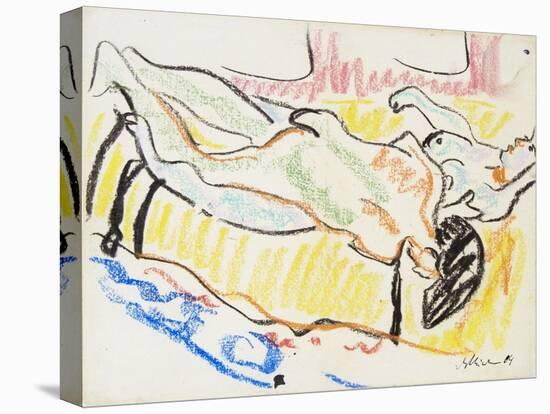 Love Couple in Studio (Two Nude), 1908-1909-Ernst Ludwig Kirchner-Premier Image Canvas