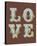 Love I-The Vintage Collection-Stretched Canvas