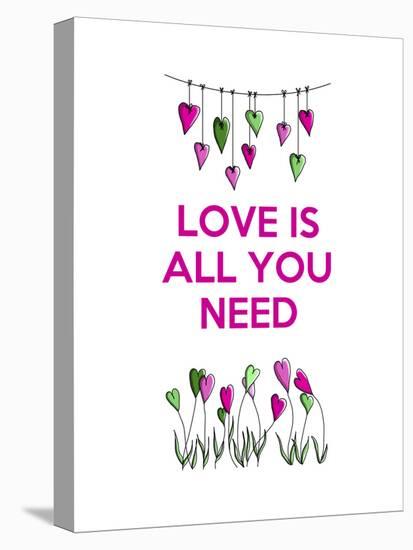 Love is all You Need-Fab Funky-Stretched Canvas