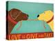 Love Is Chocolate Yellow-Stephen Huneck-Premier Image Canvas