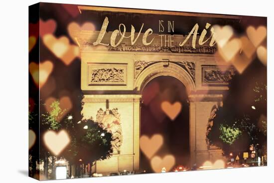 Love is in the Arc de Triomphe v2-Laura Marshall-Stretched Canvas