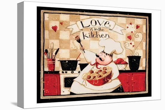 Love Is In The Kitchen-Dan Dipaolo-Stretched Canvas